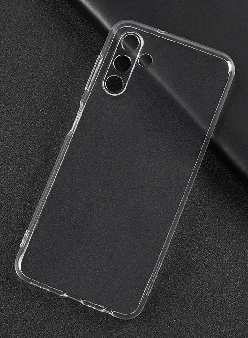 Samsung Galaxy A13 Case Cover (5G LTE) with Transparent Thin with Cmaera Len Protector Hard Back Heavy Duty Shockproof TPU Bumper Case - Matte Protection Clear - Image 2