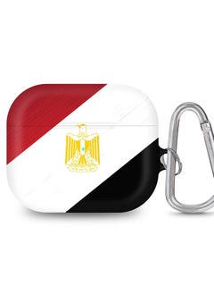 StylePods Case for Airpods 3rd Gen Case With Anti-Lost Keychain - Flag Of Egypt