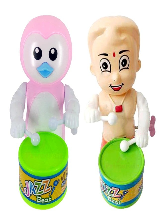 PRIMEFAIR Key Operated Cute Drummer Toy with Drumming and Dancing Action Toys for Kid's - Image 1