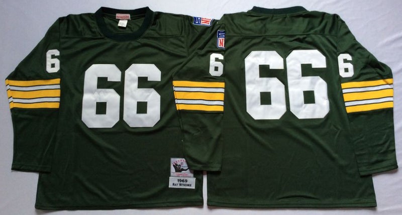 Green Bay Packers Hall of Fame Retro Jersey - Numbers 92, 5, 15, 66, MN