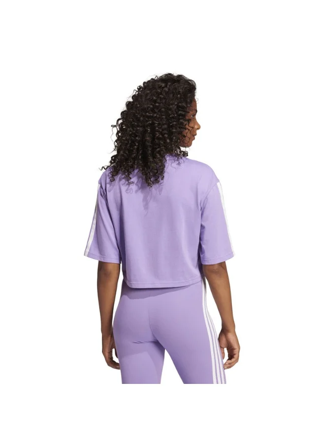 Adidas essentials 3-stripes cotton loose women t-shirt