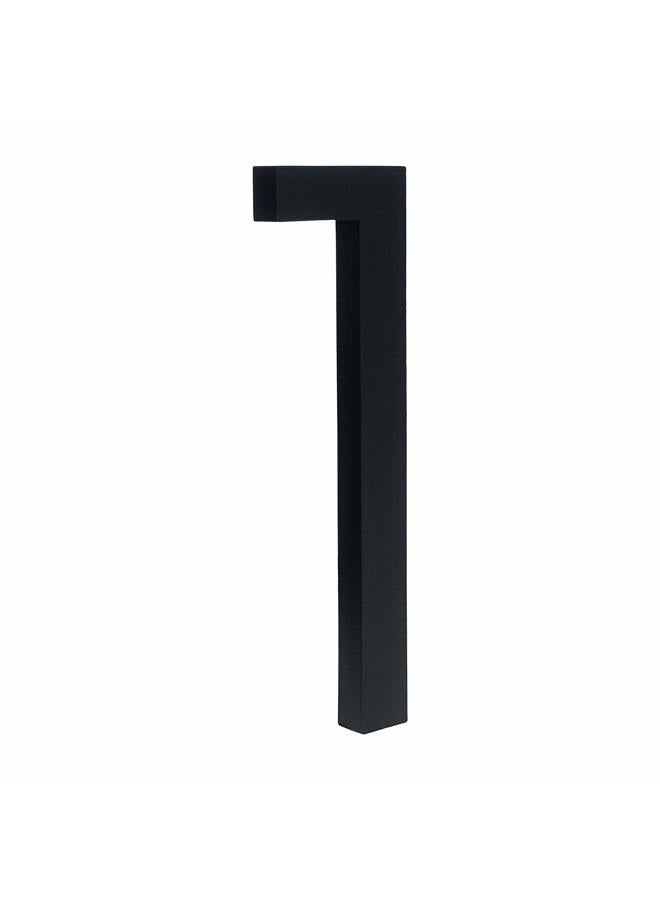 HASWARE Floating House Number 4 inch Stylish Door Numbers Alphabet Plaque Street Home Address Numerals (Small 1, Black) - Image 1