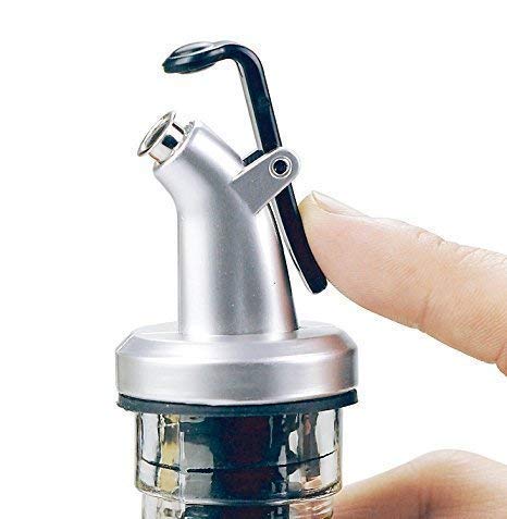 Big cart Glass Oil Dispenser Bottle for Kitchen Stainless Steel LeakProof Cork Transparent Oil Pourer and Holder 500ml Combo Pack of 2 - Image 2