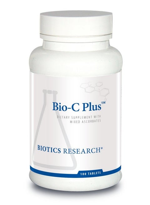 Biotics Research Bio C Plus™ Provides Vitamin C as Mixed Mineral Ascorbates with Citrus Bioflavonoids, SOD and Catalase. Vitamin C Plus Bioflavonoids, Potent Antioxidant, Immune System 100Tabs