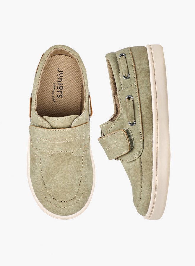 JUNIORS Boys Hook & Loop Boat Shoes - Image 3