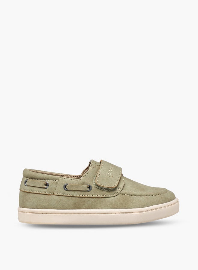 JUNIORS Boys Hook & Loop Boat Shoes - Image 1