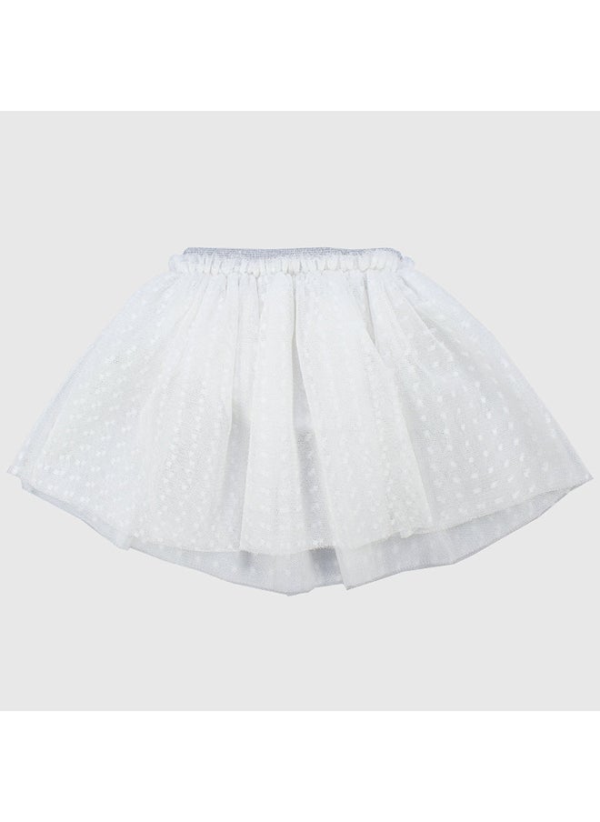 playmore White Dotted Ruffled Skirt  - Image 2