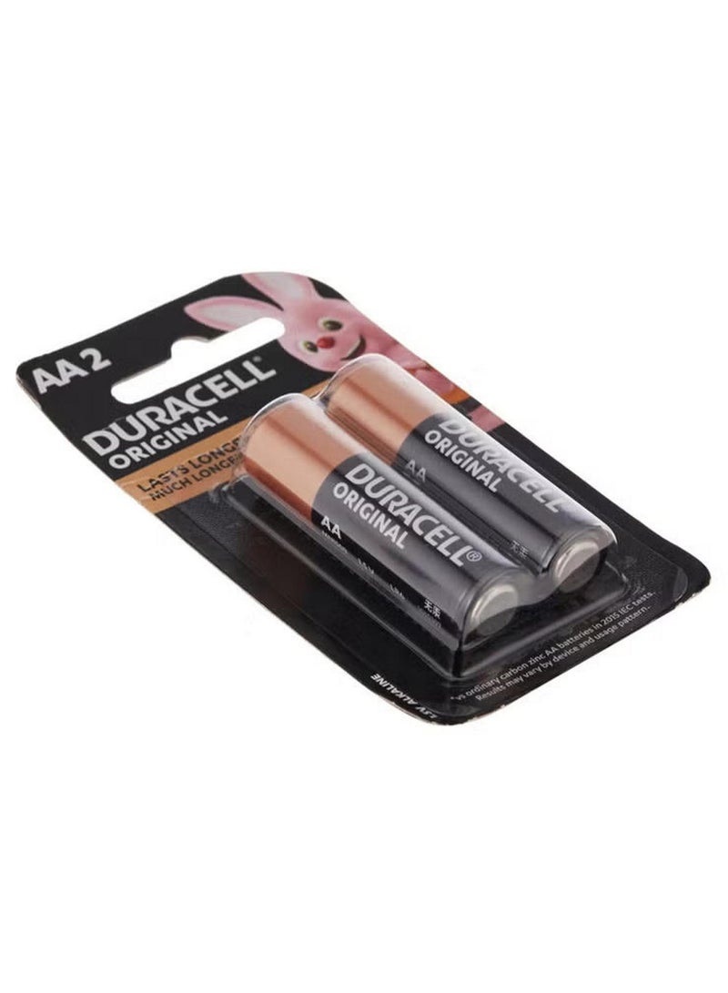 Duracell Original AA 2 Alkaline Batteries 1.5V Pack Of 2 - Image 2