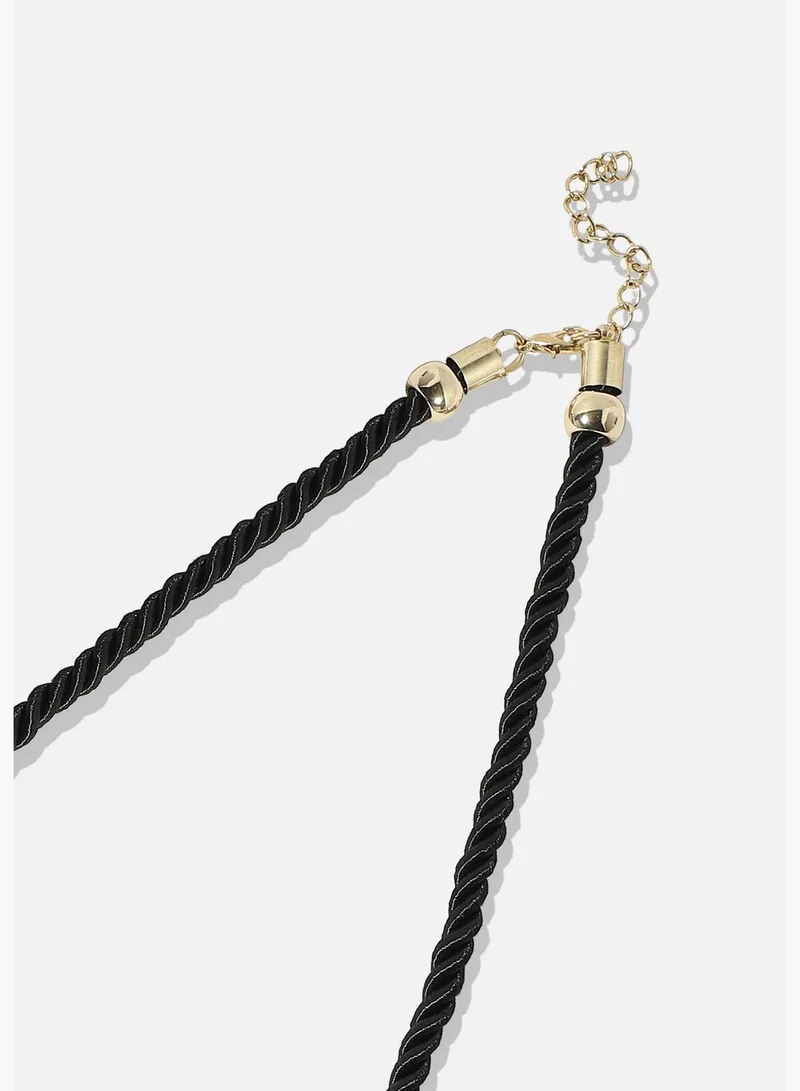 SOHI Gold Plated Designer Stone Party Necklace For Women