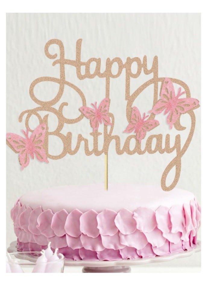 Decorative sticks and plantings for cake decoration for birthdays and parties