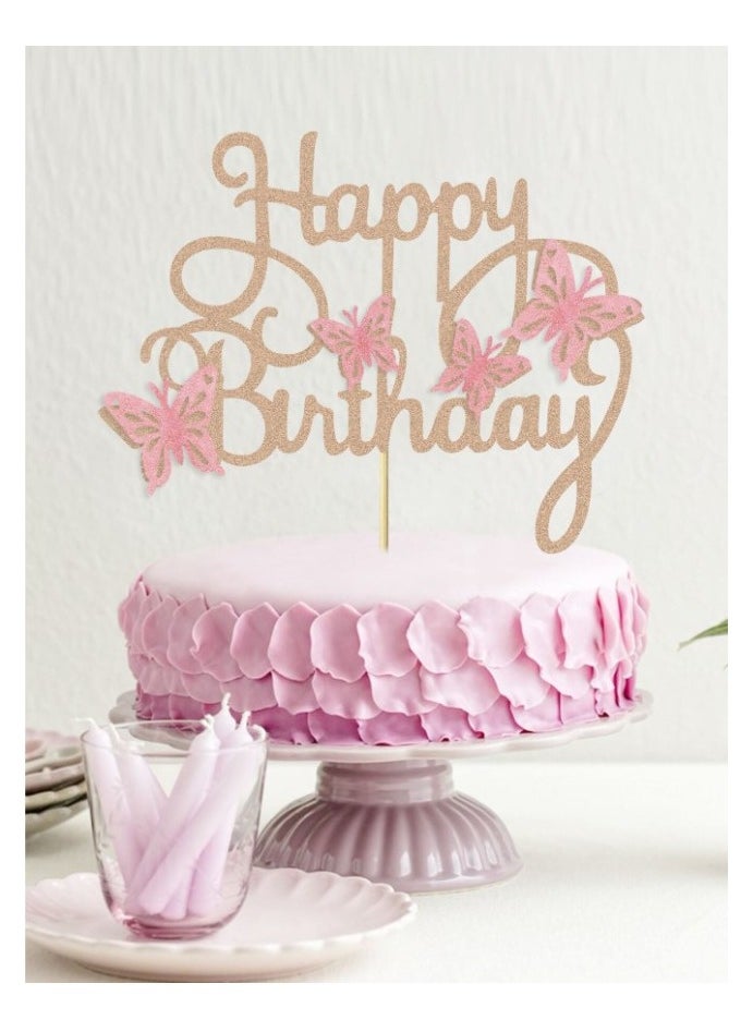 Decorative sticks and plantings for cake decoration for birthdays and parties