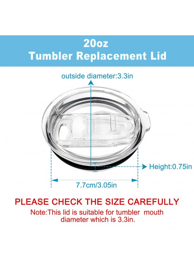 XccMe XccMe 20oz Tumbler Replacement Lids,2 Pack Spill Proof Splash Resistant Covers,Replacement Classic Stainless Steel Tumblers lids fit for YETI Rambler,Atlin, Juro, SUNWILL,Umite Chef and More - Image 1