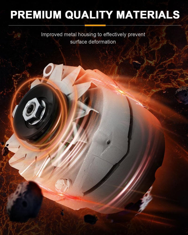 ROADFAR One Wire Alternator Replacement for 100 Amp 1 Wire 10SI Self-exciting SBC BBC GM High Output - Image 2