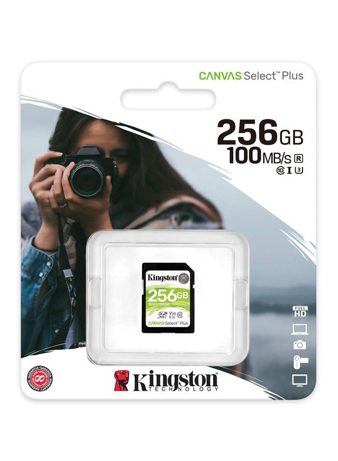 Kingston 256GB SDHC Canvas Select Plus 100MB/s Read Class 10 UHS-I U1 V10 Memory Card (SDS2/256GB) - Image 3