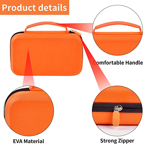 ALLPRIMO Case Compatible with Klein Tools ET310 AC Circuit Breaker Finder & 80041 Outlet Repair Tool Kit & RT250 GFCI Receptacle Tester. Electrical Storage Organizer Holder Bag (Box Only)-Orange - Image 3