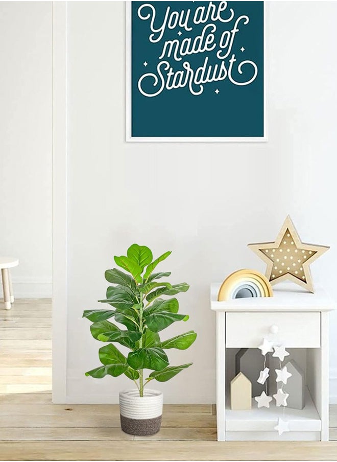 Artificial Fiddle Leaf Fig Tree/Faux Ficus Lyrata for Home Office Decoration, 78CM Tall, with Cotton Rope Basket - https://f.nooncdn.com/p/pzsku/ZA125B79DCE22C44C6E09Z/45/_/1712045462/f10e374b-bbcc-4abb-9ab4-378be9c6784a.jpg?width=original