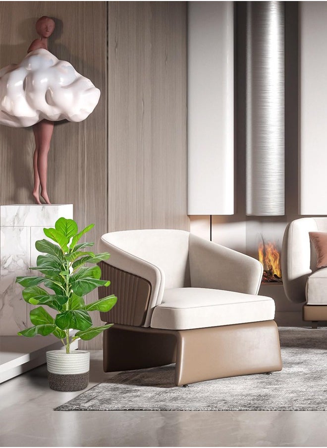 Artificial Fiddle Leaf Fig Tree/Faux Ficus Lyrata for Home Office Decoration, 78CM Tall, with Cotton Rope Basket - https://f.nooncdn.com/p/pzsku/ZA125B79DCE22C44C6E09Z/45/_/1712045473/33cb088a-6363-4225-ba8e-15109bc4b401.jpg?width=original