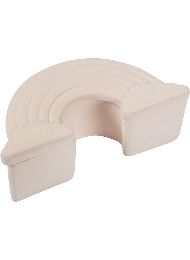 Fun Express Paint Your Own Ceramic Rainbow Box - Makes 12 - DIY Crafts for Kids and Fun Home Activities - Image 1