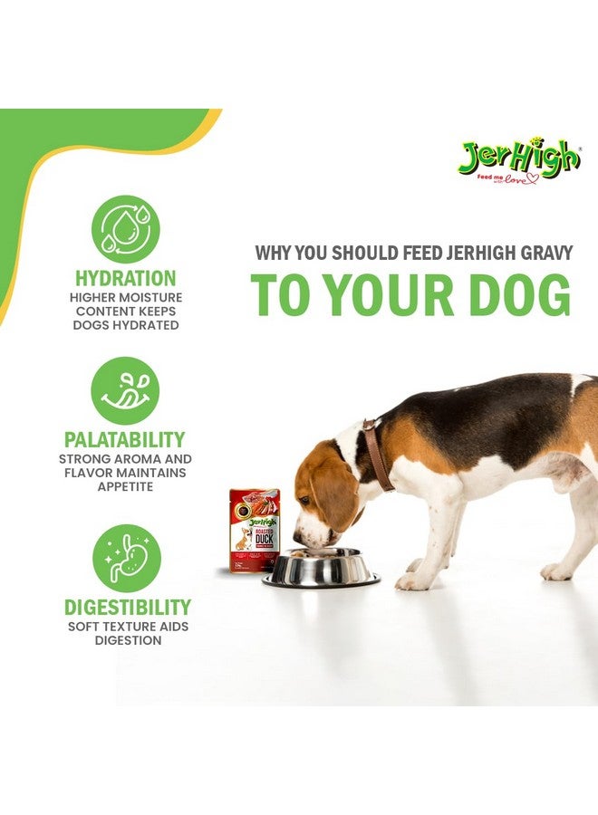 Jerhigh Wet Dog Food For All Life Stages, Human Grade High Protein Chicken, Gravy Roasted Duck (Pack Of 12) - Image 3