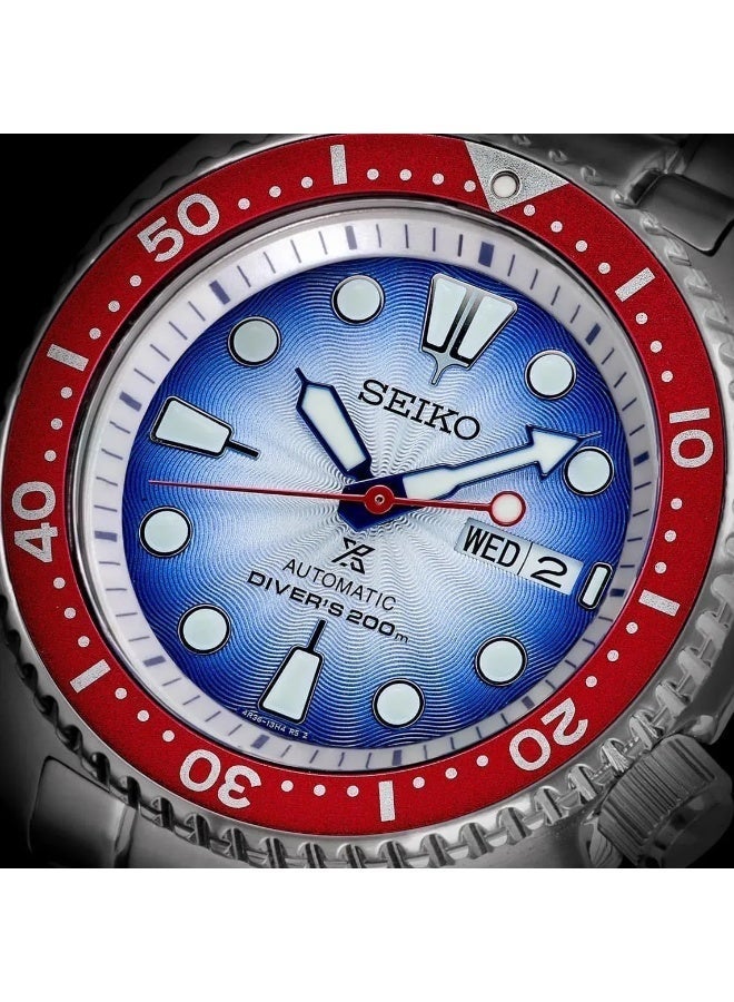 سيكو Limited Edition Prospex Siamese Fighting Fish Men’s Watch SRPL17, 45 mm Blue Dial, Stainless Steel Case & Bracelet, 200 m WR - Image 5