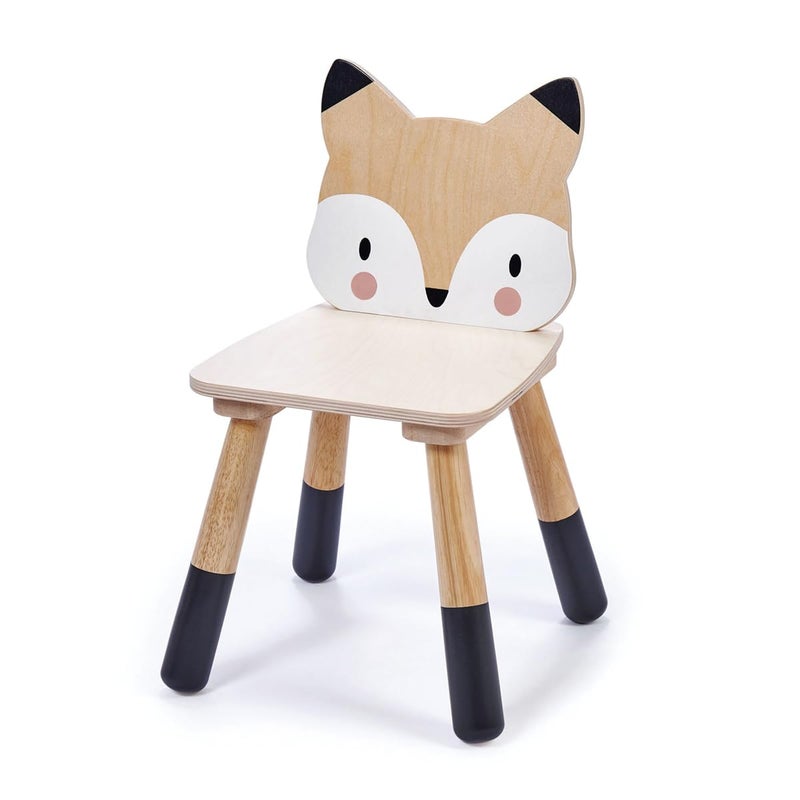 Tender Leaf Toys  Forest Table and Chairs Collections  Adorable Kids Size Art Play Game Table and Chairs  Made with Premium Materials and Craftsmanship for Children 3 Forest Fox Chair