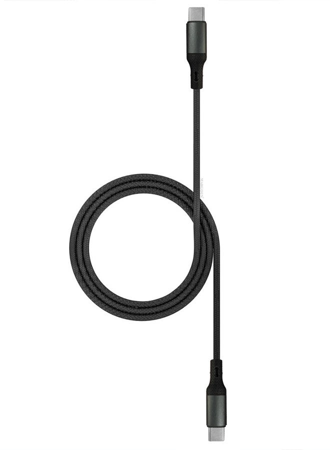 CATANES 2Packs Fast USB-C to USB-C Cable Premium Braided Fast Charging and Data Transfer, PD Supported 1m - Black - Image 3