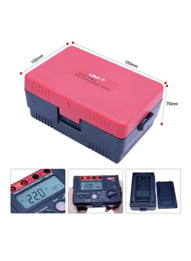 UNI-T 2500V Digital Insulation Resistance Meter Tester Megohmmeter Highly Voltmeter Continuity Tester w/LCD Backlight UT502A - Image 5