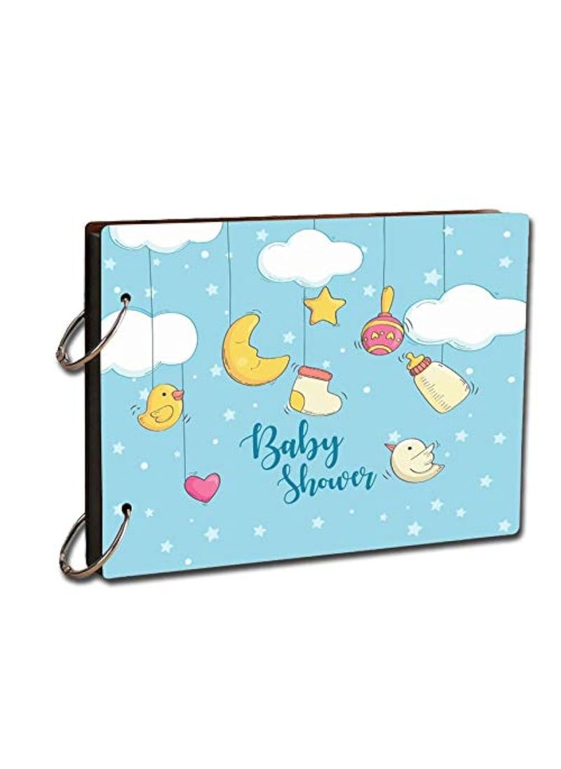 Paper Plane Design PAPER PLANE DESIGN DIY Scrapbook Photo Album -Handmade for Baby (22 x 16 cm, Multicolour)  - Image 1