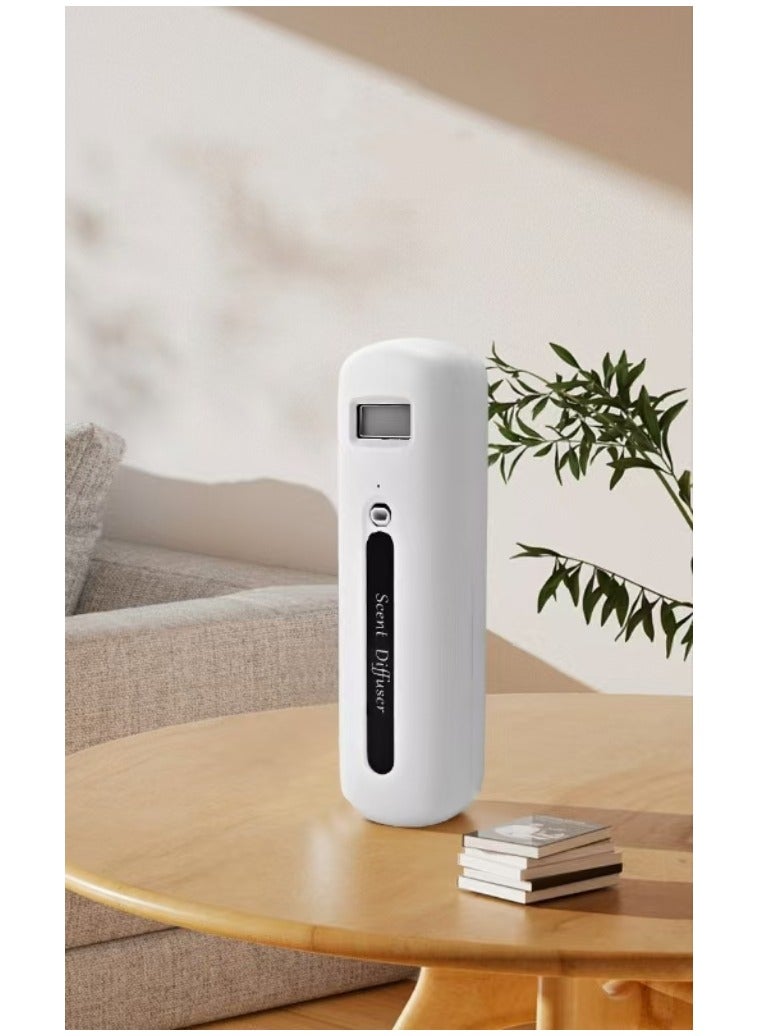 كابتن تيك جهاز تعطير الهواء - معطر هواء - موزع للزيوت العطرية - موزع عطور بدون ماء - جهاز تعطير الهواء بشاشة LCD - بلوتوث مدمج - موزع عطور مثبت على الحائط - رذاذ أوتوماتيكي ذكي - مزيل روائح لاسلكي - 160 مل - Image 2