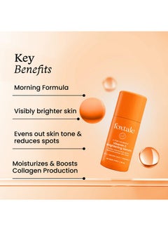 foxtale 15% Vitamin C Face Serum For Glowing Skin | Pure L-Ascorbic Acid And Vitamin E | Brightening Serum For Dark Spots,Dull Skin,Uneven Skin Tone | All Skin Types | 10 Ml  - Image 1