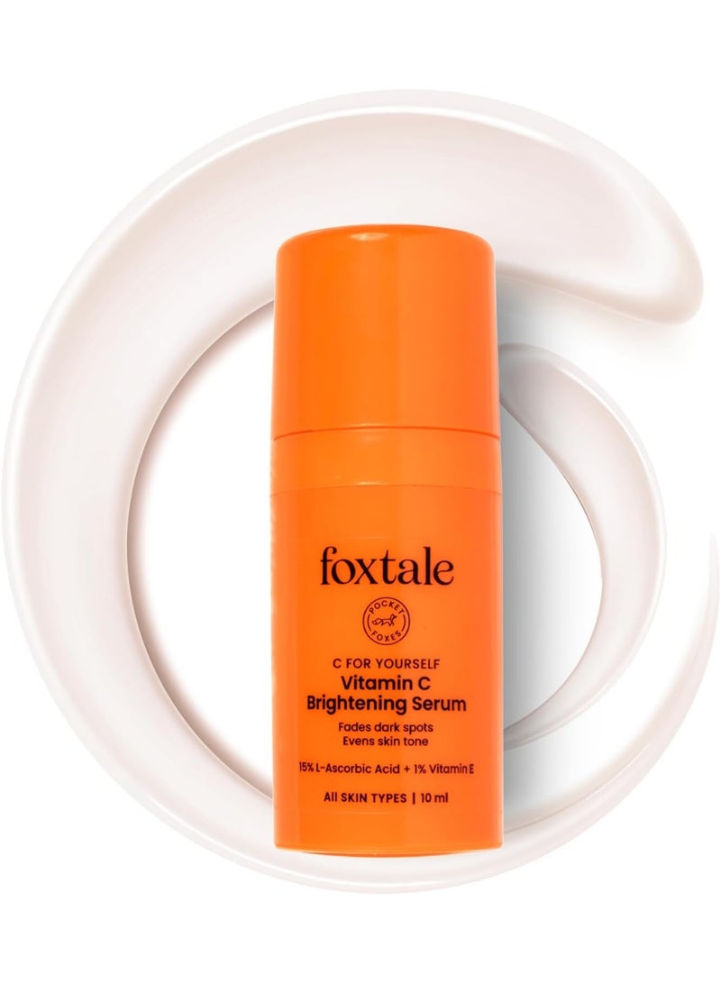 foxtale 15% Vitamin C Face Serum For Glowing Skin | Pure L-Ascorbic Acid And Vitamin E | Brightening Serum For Dark Spots,Dull Skin,Uneven Skin Tone | All Skin Types | 10 Ml - Image 5