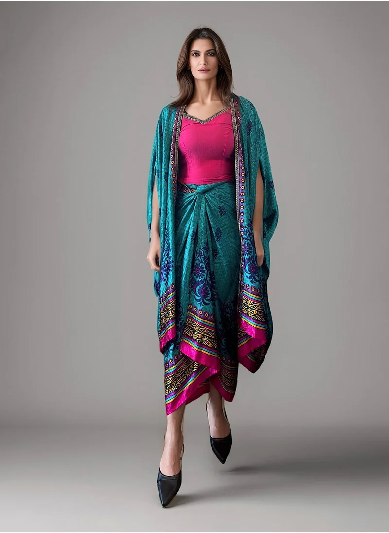 ECSTACY Cape Dress Set