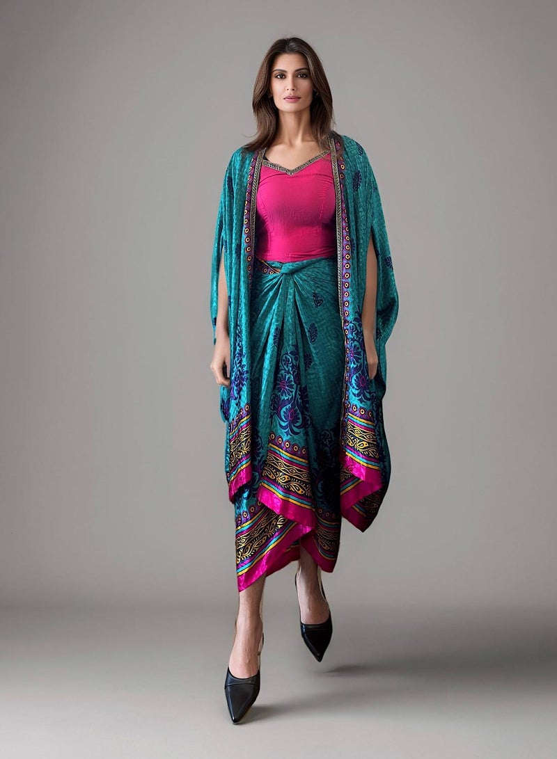ECSTACY Cape Dress Set  - Image 1