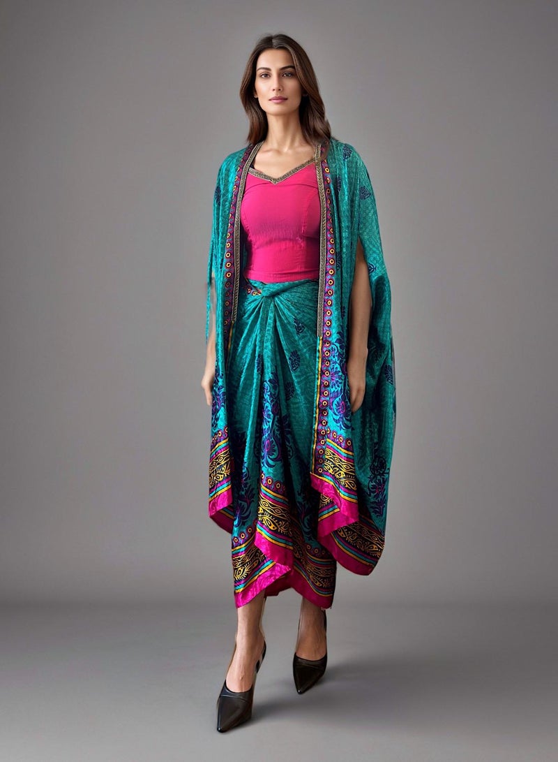 ECSTACY Cape Dress Set  - Image 3