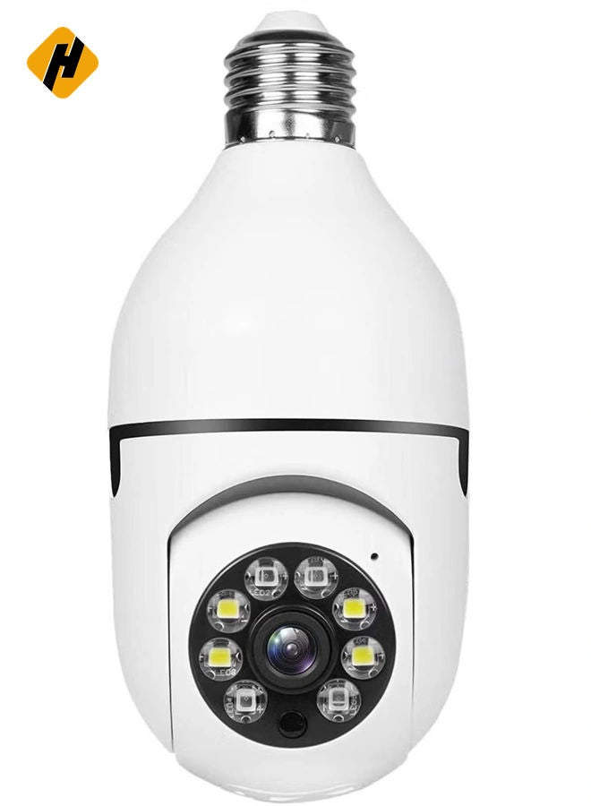 HuHa Bulb Camera 1080P, Night Vision IP Camera, PTZ Camera, 4X Digital Zoom Monitor, Home Security System, WiFi Camera Full Color  - Image 1