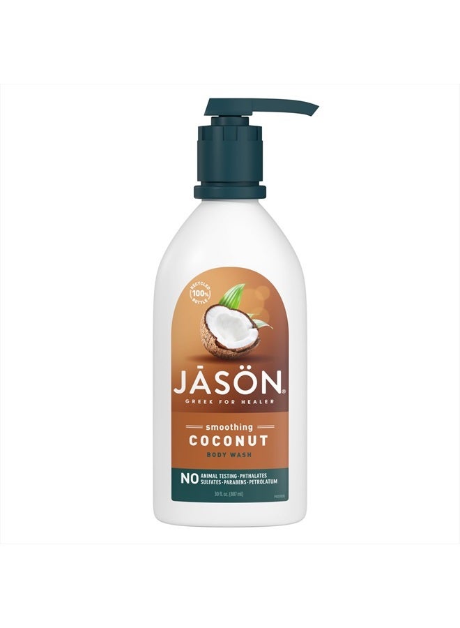 Coconut Smoothing Body Wash, For a Gentle Feeling Clean, 30 Fluid Ounces
