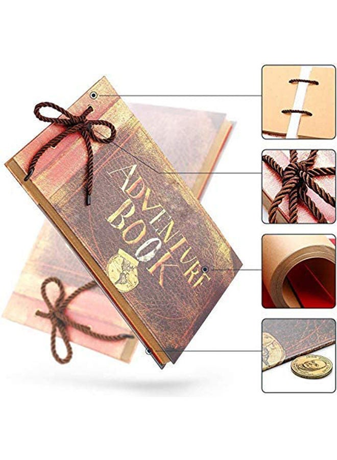 طقم ألبوم صور بتصميم كتاب مغامراتنا مكون من 80  متعدد الألوان 29x19سم - Image 4