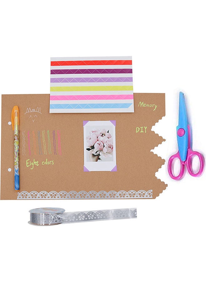 طقم ألبوم صور بتصميم كتاب مغامراتنا مكون من 80  متعدد الألوان 29x19سم - Image 5