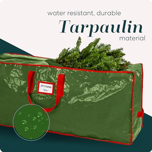 Handy Laundry, Christmas Tree Storage Bag - Stores 7.5 Foot Artificial Xmas Holiday Tree, Durable Waterproof Material, Zippered Bag, Carry Handles, Protects Against Dust, Insects and Moisture. - Image 4