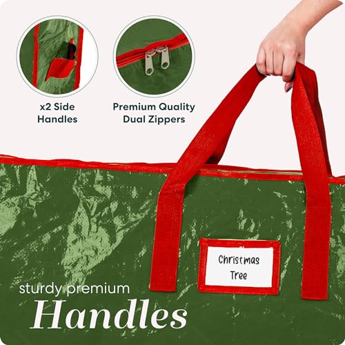 Handy Laundry, Christmas Tree Storage Bag - Stores 7.5 Foot Artificial Xmas Holiday Tree, Durable Waterproof Material, Zippered Bag, Carry Handles, Protects Against Dust, Insects and Moisture. - Image 5