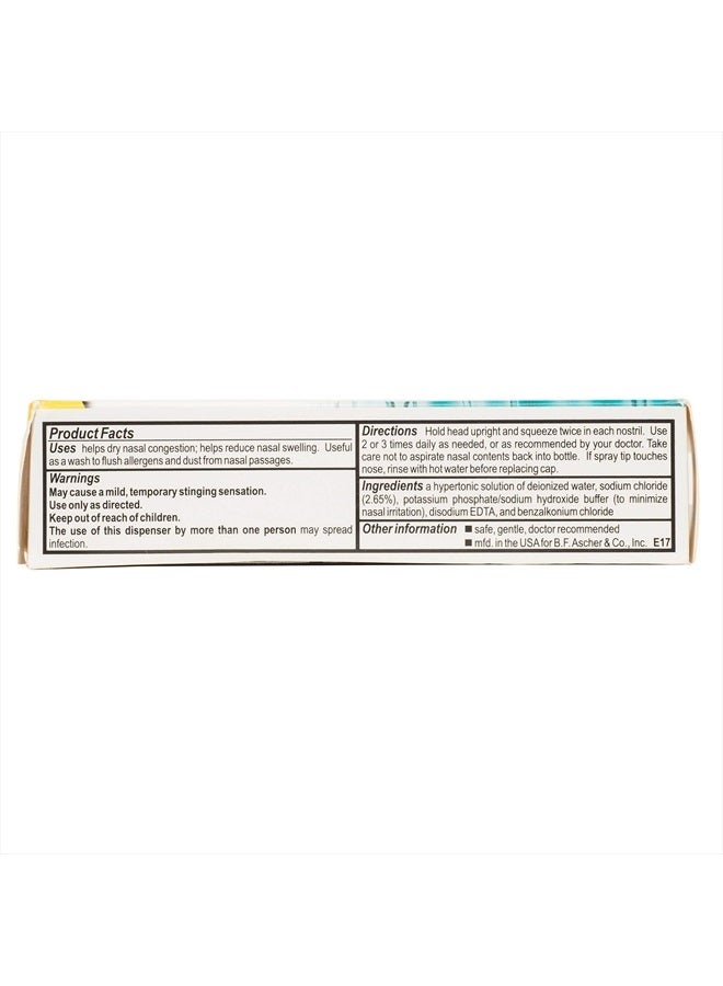 AYR Allergy & Sinus Hypertonic Saline Nasal Mist, White, 1.69 Fl Oz  - Image 4