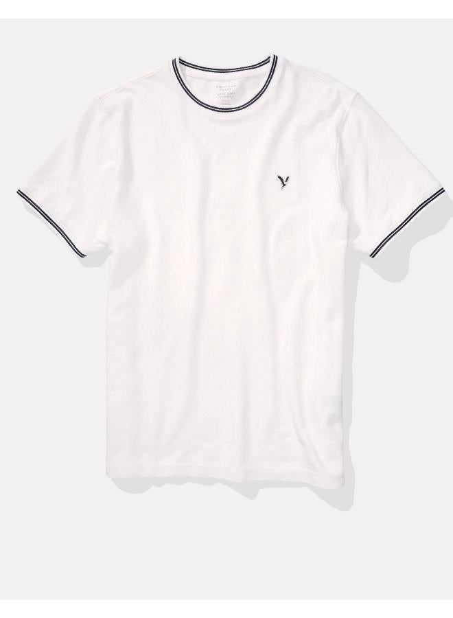 American Eagle AE Solid Pique T-Shirt - Image 3