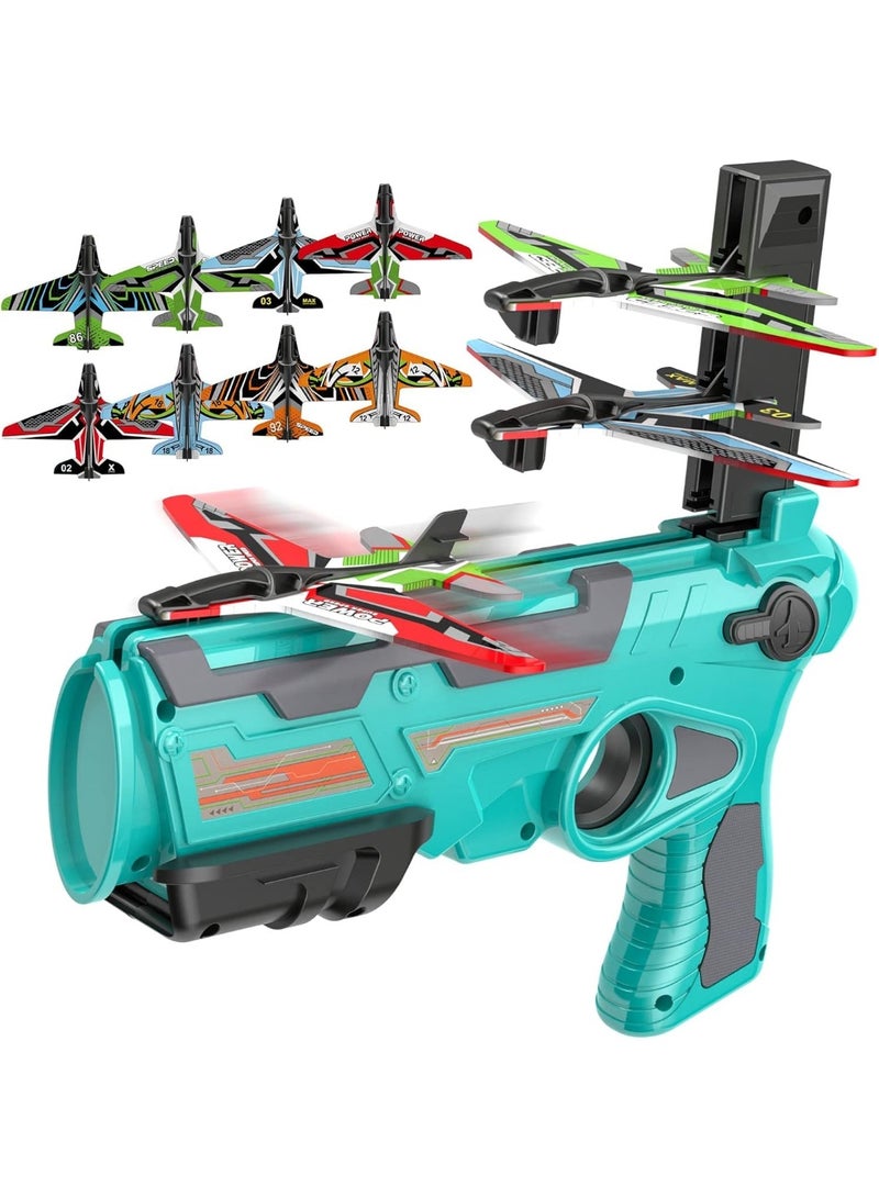 ARGT Airplane Launcher Gun, Catapult Plane Gun, Safe and Fun Shooting Guns for Kids, Paper Foam Gliders for Quick and Easy Operation, Nearly Unbreakable Plastic for Kids - Image 1