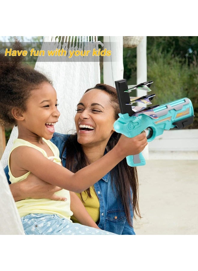 ARGT Airplane Launcher Gun, Catapult Plane Gun, Safe and Fun Shooting Guns for Kids, Paper Foam Gliders for Quick and Easy Operation, Nearly Unbreakable Plastic for Kids - Image 2