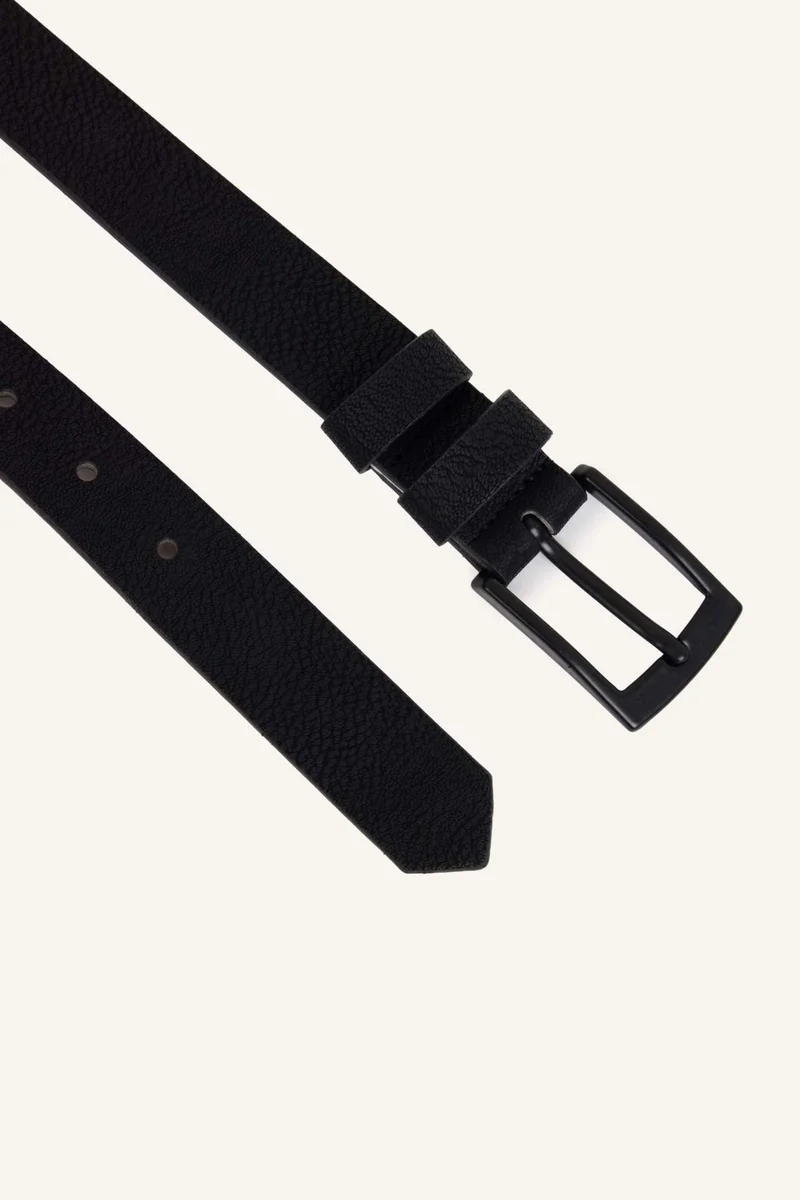 Defacto  Man Rectangle Clasp Faux Leather Classic Belt for Men | Best Price UAE