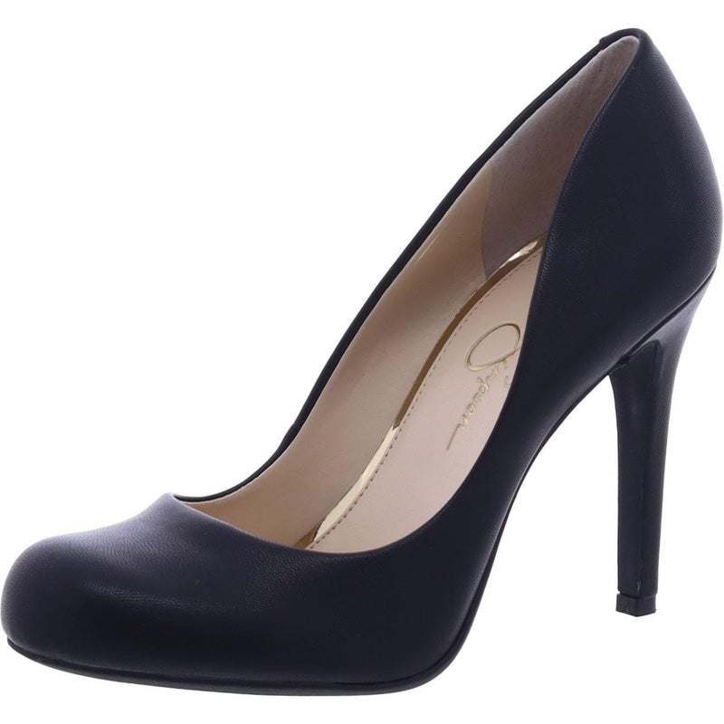Jessica Simpson Women's Calie Pump, Black Sleek, 9 - Image 1