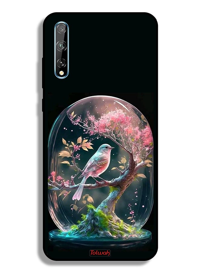 Tolwak Huawei Y8p Protective Case Cover Bird In Jarr - Image 2
