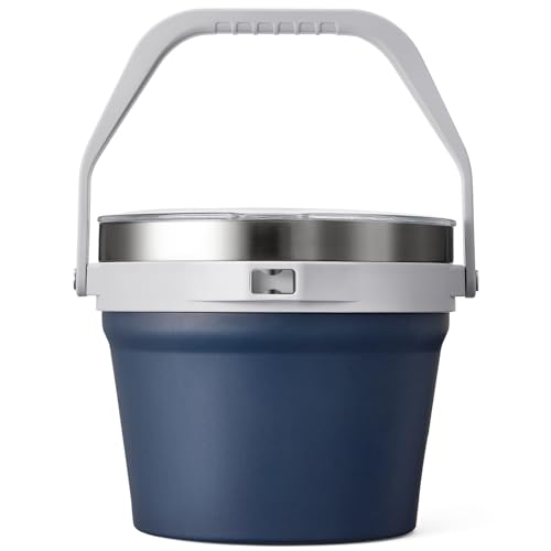 COKTIK 7L Insulated Ice Bucket with Lid，Double Wall Vacuum Stainless Steel Beverage Bucket Keeps Frozen Longer，Holds 6 Longnecks or 3 Bottles of Wine，for Cocktail, Champagne, (Navy,1 Pack) - Image 1