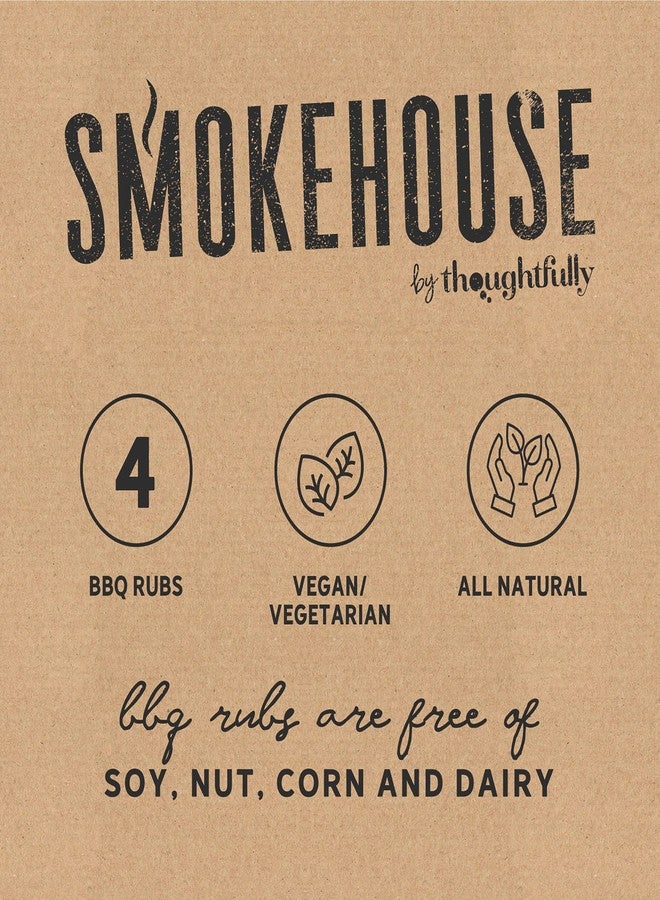 Thoughtfully Smokehouse by Thoughtfully, Smokehouse Barbecue Rubs Gift Set, Flavors Include Cajun, Caribbean, Memphis and Southwest, Set of 4 - Image 4