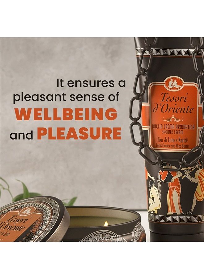 Tesori d'Oriente جل استحمام للنساء والرجال، جل استحمام مرطب للجسم، غسول للجسم للسفر مع مكونات أساسية للعناية بالجسم والبشرة - 250 مل - 8.45 أونصة سائلة - [مستورد إيطالي]--(زهرة اللوتس) - Image 4